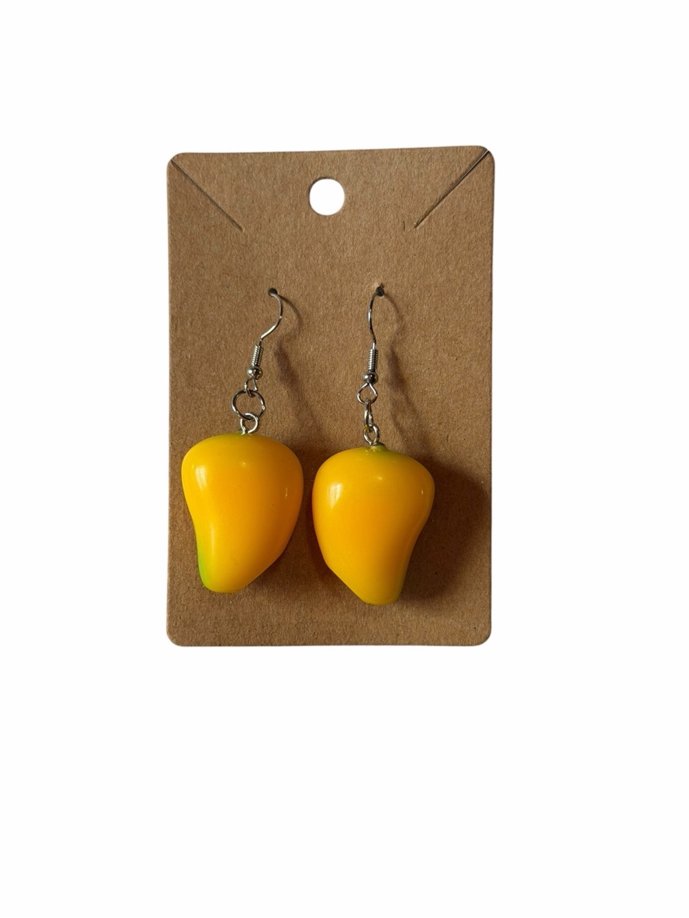 Yellow Fruit Drop Earrings - Mango